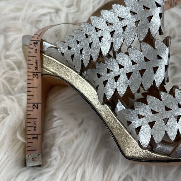Eight Fifteen Silver & Gold Amazing Heels! Size 7 WORN BY CELEBRITIES - Picture 12 of 16